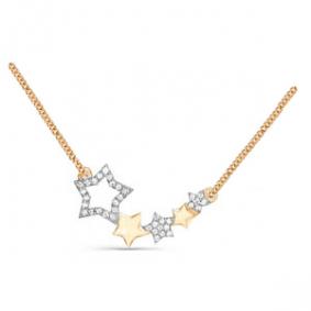 Золотое колье КЮЗ Del'ta D070082 с фианитом D070082 фото