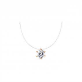 Колье на леске КЮЗ Del'ta с фианитом D0701525 D0701525 фото