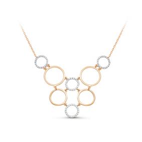 Золотое колье КЮЗ Del'ta D070207 с фианитом D070207 фото