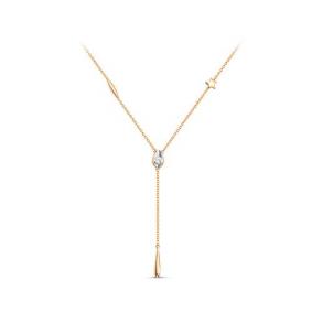 Золотое колье КЮЗ Del'ta D0702670 с фианитом D0702670 фото