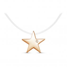 Колье на леске КЮЗ Del'ta с фианитом D070279 D070279 фото