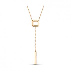 Золотое колье КЮЗ Del'ta D070299 с фианитом D070299 фото