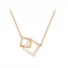 Золотое колье КЮЗ Del'ta D0703713 с фианитом D0703713 фото