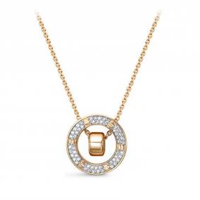 Золотое колье КЮЗ Del'ta D0704412 с фианитом D0704412 фото