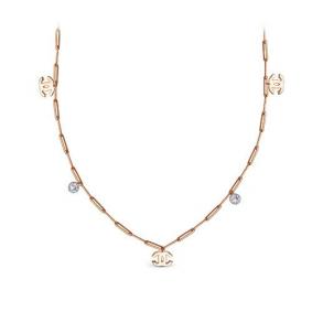 Золотое колье КЮЗ Del'ta D0704636 с фианитом D0704636 фото