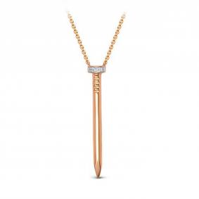 Золотое колье КЮЗ Del'ta D0704734 с фианитом D0704734 фото