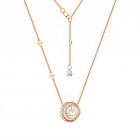 Золотое колье КЮЗ Del'ta D0705499 с фианитом D0705499 фото