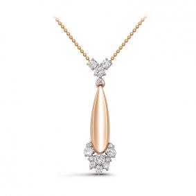 Золотое колье КЮЗ Del'ta D070620 с фианитом D070620 фото