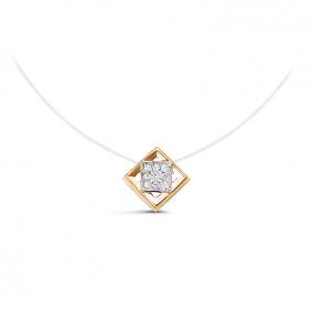 Колье на леске КЮЗ Del'ta с фианитом D070630 D070630 фото