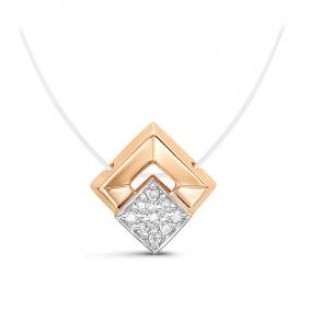 Колье на леске КЮЗ Del'ta с фианитом D070633 D070633 фото