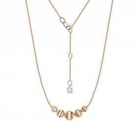 Золотое колье КЮЗ Del'ta D0706788 с фианитом D0706788 фото