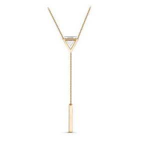 Золотое колье КЮЗ Del'ta D070680 с фианитом D070680 фото