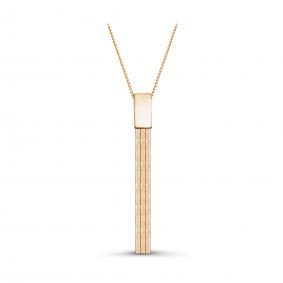 Золотое колье КЮЗ Del'ta D070697 с фианитом D070697 фото