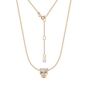 Золотое колье КЮЗ Del'ta D0707462 с фианитом D0707462 фото