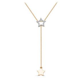 Золотое колье КЮЗ Del'ta D070907 с фианитом D070907 фото