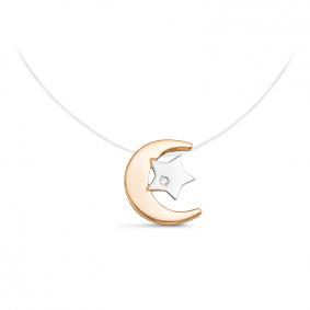 Колье на леске КЮЗ Del'ta с фианитом D070910 D070910 фото