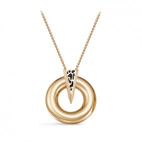 Золотое колье КЮЗ Del'ta D071069 с эмалью D071069 фото