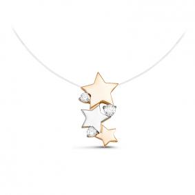 Колье на леске КЮЗ Del'ta с фианитом D071138 D071138 фото