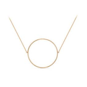 Золотое колье КЮЗ Del'ta D074059 с фианитом D074059 фото