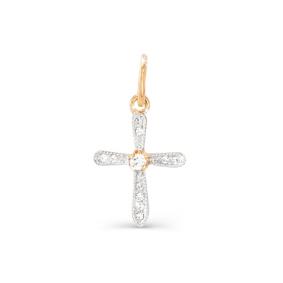 Золотая подвеска КЮЗ Del'ta D080006 с фианитом D080006 фото