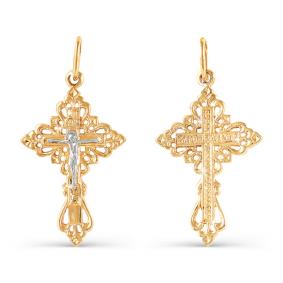 Золотая подвеска КЮЗ Del'ta D080033 с фианитом D080033 фото