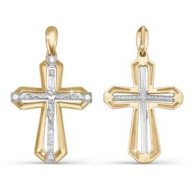 Золотая подвеска КЮЗ Del'ta D080090 с фианитом D080090 фото