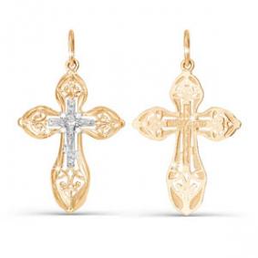 Золотая подвеска КЮЗ Del'ta D080117 с фианитом D080117 фото