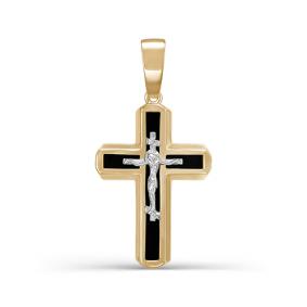 Золотая подвеска КЮЗ Del'ta D080129 с фианитом D080129 фото