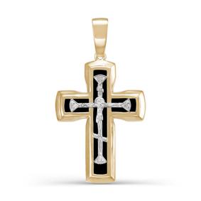 Золотая подвеска КЮЗ Del'ta D080143 с фианитом D080143 фото