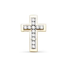 Золотая подвеска КЮЗ Del'ta D080182 с фианитом D080182 фото