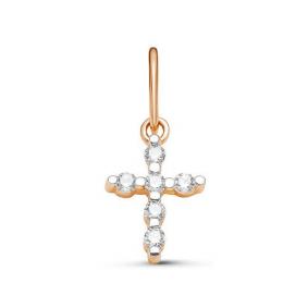 Золотая подвеска КЮЗ Del'ta D080242 с фианитом D080242 фото