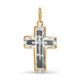 Золотая подвеска КЮЗ Del'ta D080254 с фианитом D080254 фото