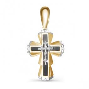 Золотая подвеска КЮЗ Del'ta D080295 с фианитом D080295 фото