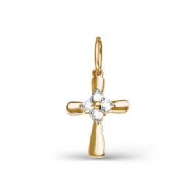 Золотая подвеска КЮЗ Del'ta D080331 с фианитом D080331 фото