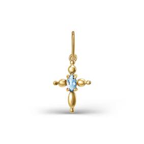 Золотая подвеска КЮЗ Del'ta D080353 с фианитом D080353 фото