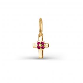 Золотая подвеска КЮЗ Del'ta D080357 с фианитом D080357 фото