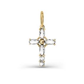 Золотая подвеска КЮЗ Del'ta D080375 с фианитом D080375 фото