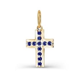 Золотая подвеска КЮЗ Del'ta D080415 с фианитом D080415 фото