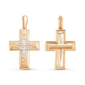 Золотая подвеска КЮЗ Del'ta D080434 с фианитом D080434 фото