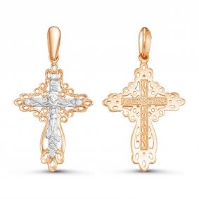 Золотая подвеска КЮЗ Del'ta D080446 с фианитом D080446 фото