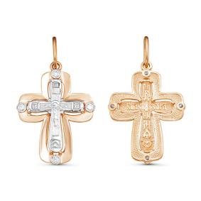 Золотая подвеска КЮЗ Del'ta D080497 с фианитом D080497 фото