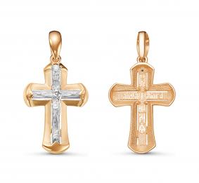 Золотая подвеска КЮЗ Del'ta D080565 с фианитом D080565 фото