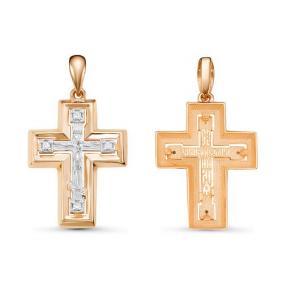 Золотая подвеска КЮЗ Del'ta D080575 с фианитом D080575 фото