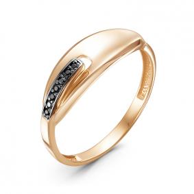 Золотое кольцо КЮЗ Del'ta D1100324 с фианитом D1100324 фото