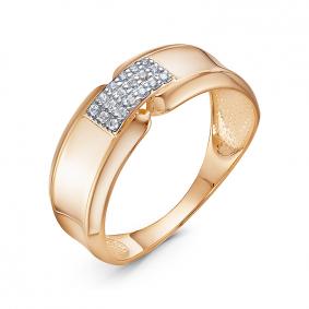 Золотое кольцо КЮЗ Del'ta D1100670 с фианитом D1100670 фото