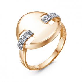 Золотое кольцо КЮЗ Del'ta D1100731 с фианитом D1100731 фото