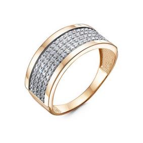 Золотое кольцо КЮЗ Del'ta D1101314 с фианитом D1101314 фото