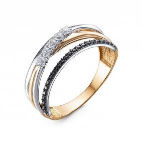 Золотое кольцо КЮЗ Del'ta D1101705 с фианитом D1101705 фото