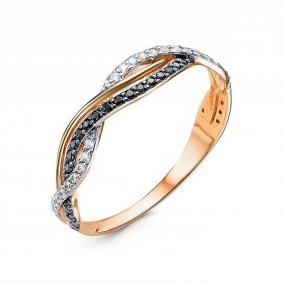 Золотое кольцо КЮЗ Del'ta D1102325 с фианитом D1102325 фото