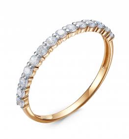 Золотое кольцо КЮЗ Del'ta D1102406 с фианитом D1102406 фото